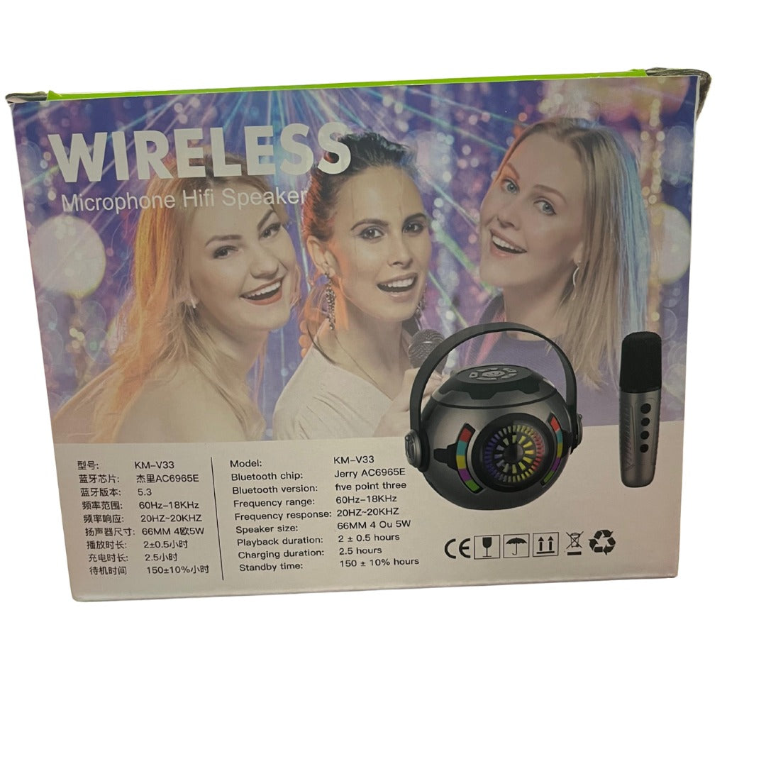 Mini Parlante Con Karaoke  KM-V33 FX