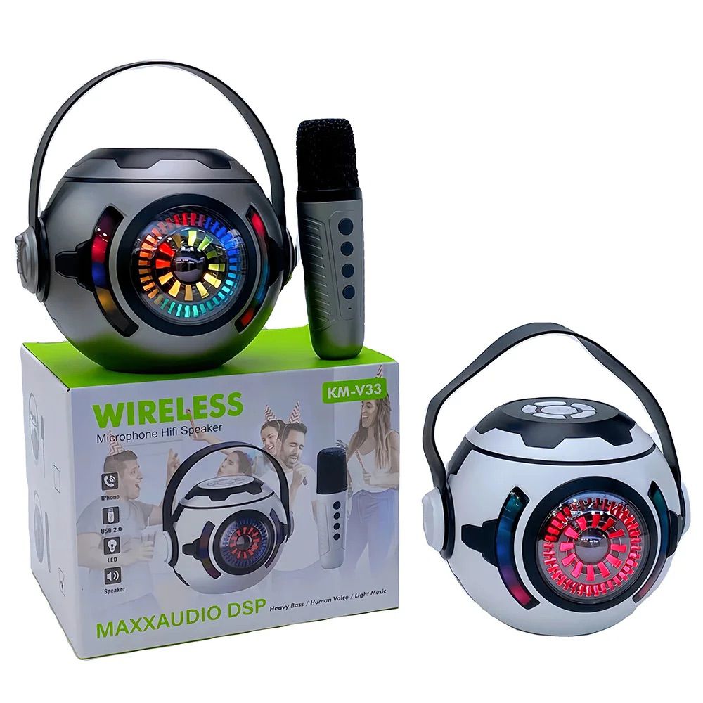 Mini Parlante Con Karaoke  KM-V33 FX
