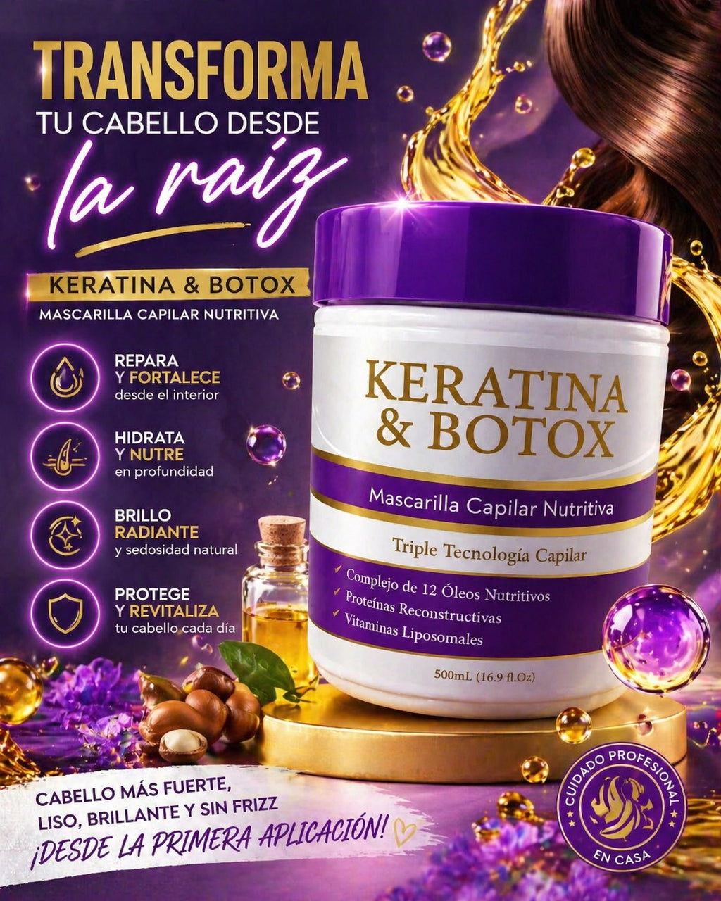 KERATINA Y BOTOX MASCARILLA CAPILAR