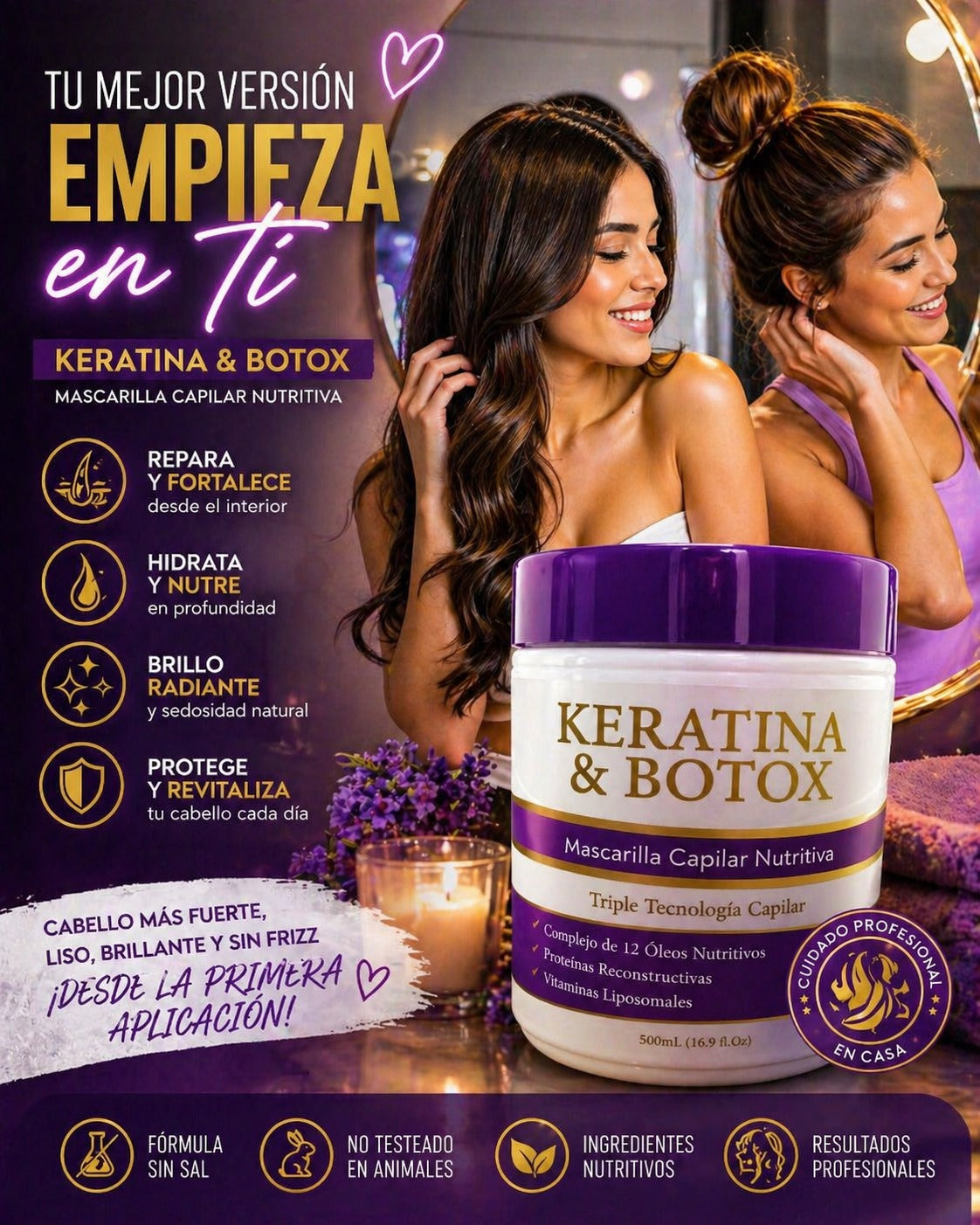 KERATINA Y BOTOX MASCARILLA CAPILAR