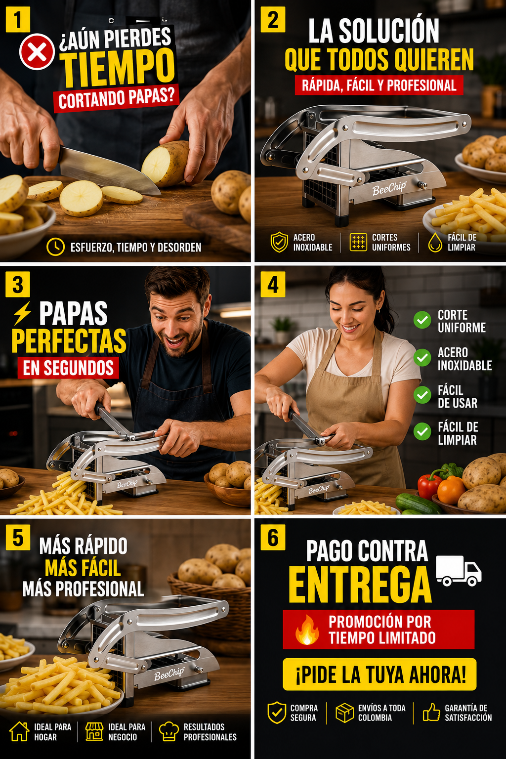 Cortador De Papas Fritas - Picador De Papas