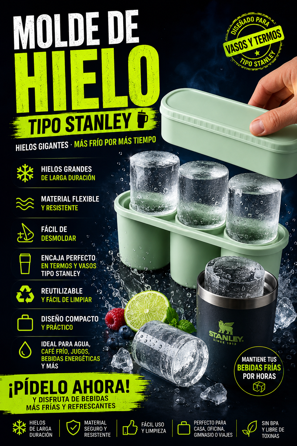 MOLDE DE HIELO STANLEY VLZ